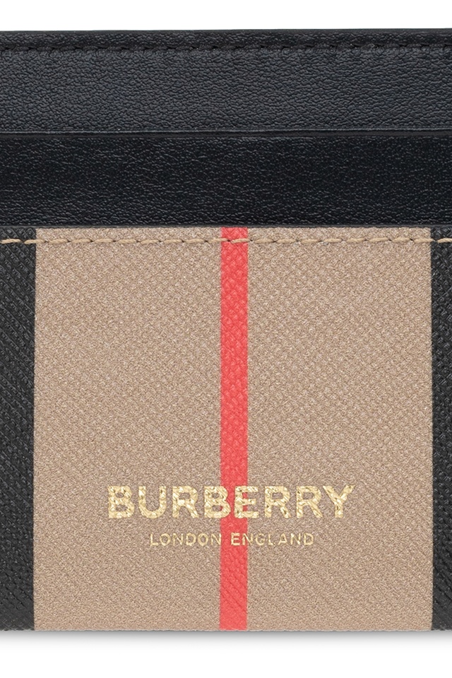 burberry bleu Card case with logo